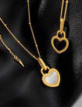 Cargar imagen en el visor de la galería, Collar corazón doble cara - C0031
